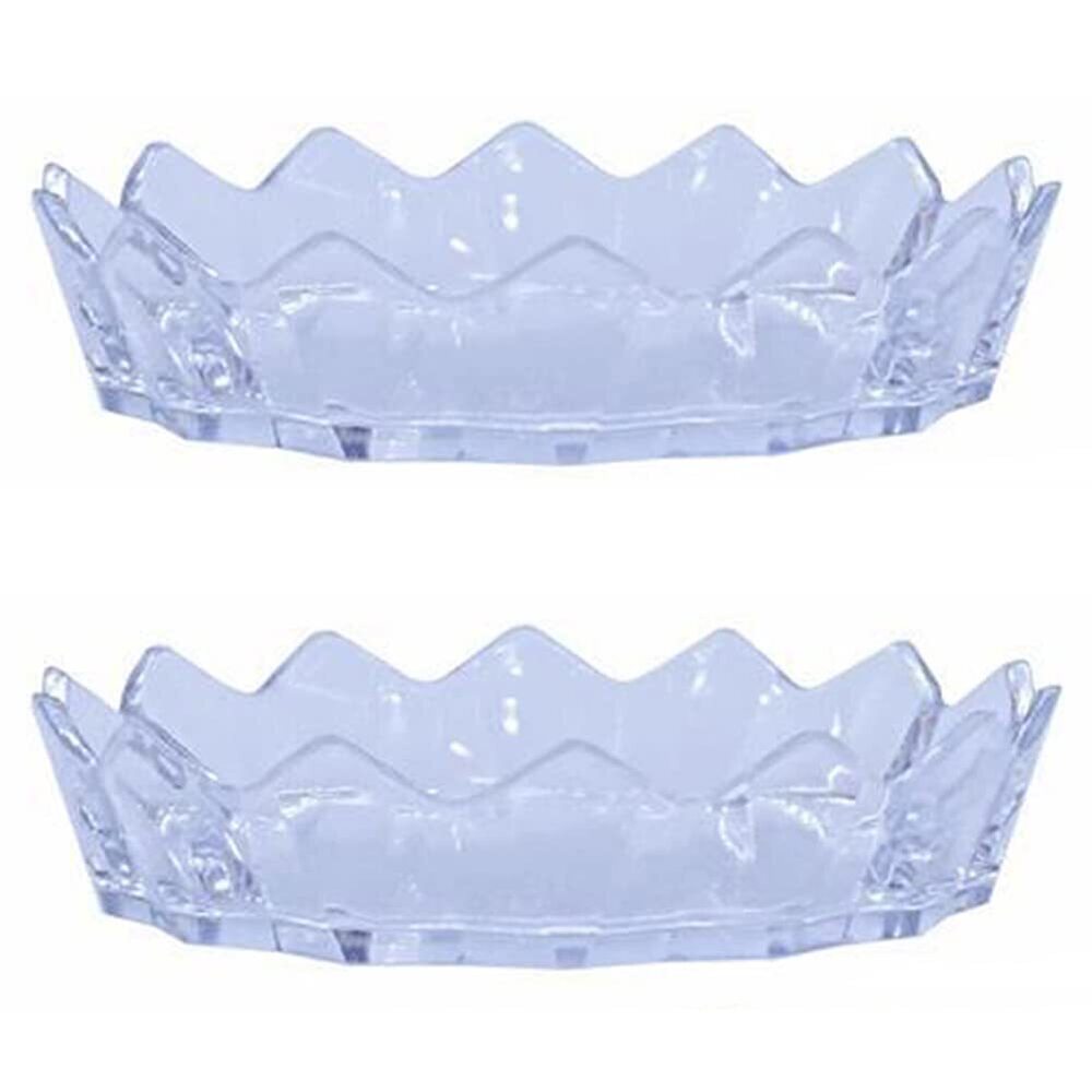 8898 2 Pcs Clear Plastic Bead Sorting Trays Nail Pen Holders Nail Art Color